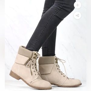All About That Sass Women's Sweater Boots - Beige